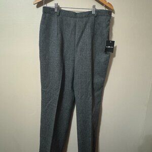 Sag Harbor Wool Dress Pants | NWT | Size 12 | Classic Gray | 100% Wool Blend